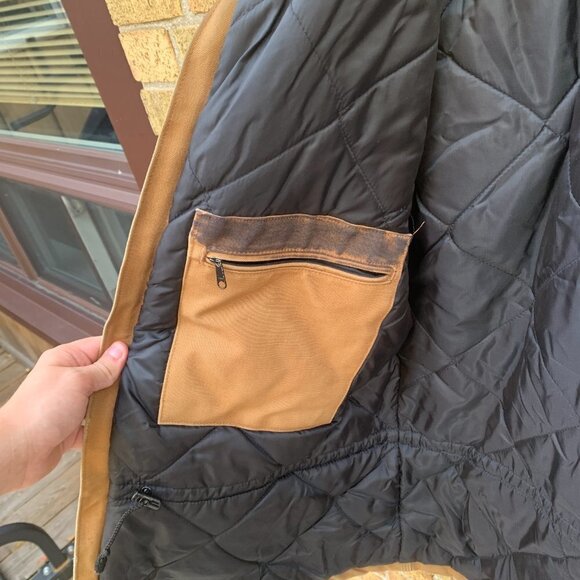 Vintage Insulated Carhartt Jacket Brown - Picture 7 of 9